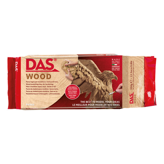 DAS Air Dry Modelling Clay, Wood (350g)