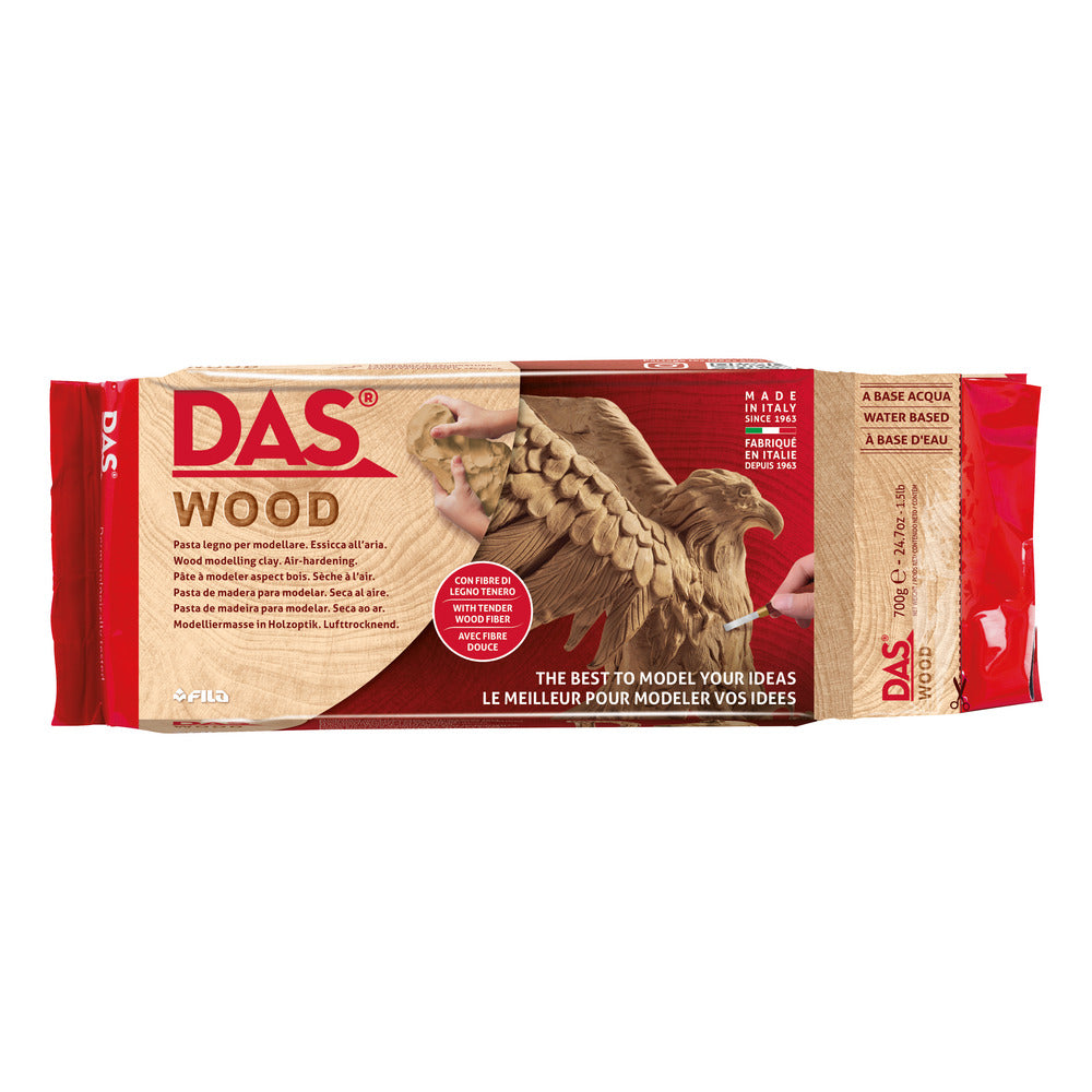 DAS Air Dry Modelling Clay, Wood (700g)