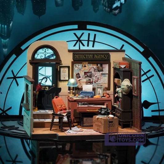 Mose's Detective Agency | Robotime DG157 DIY Dollhouse Miniatures Kit