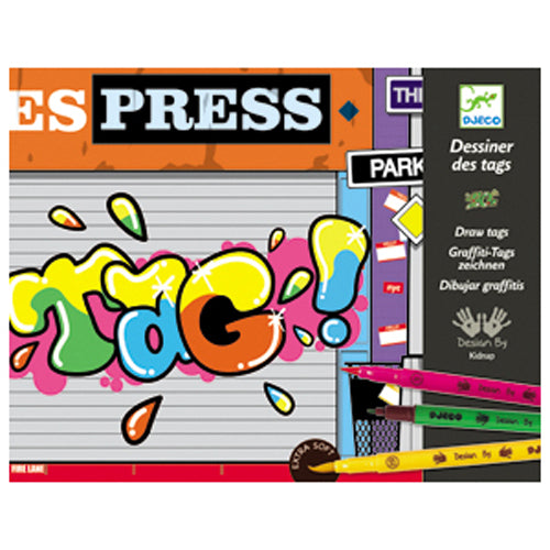 Djeco: Felt Brushes / Draw Tags