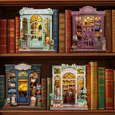 CUTEBEE DIY Book Nook Kit  Green Life Bookshop