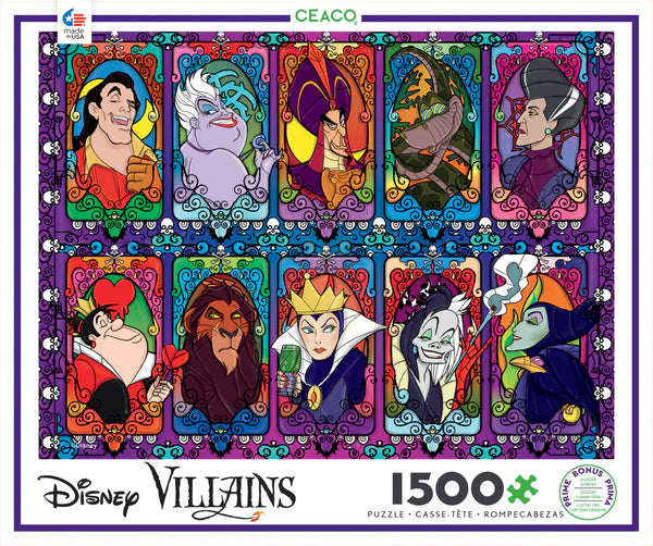 DISNEY VILLAINS 2 - 1500 PIECE PUZZLE