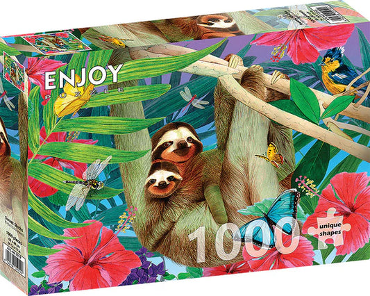 Sweet Sloths  1000 Piece | AI Assistance