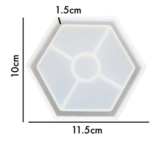 Silicone Moulds, Hexagon Coasters