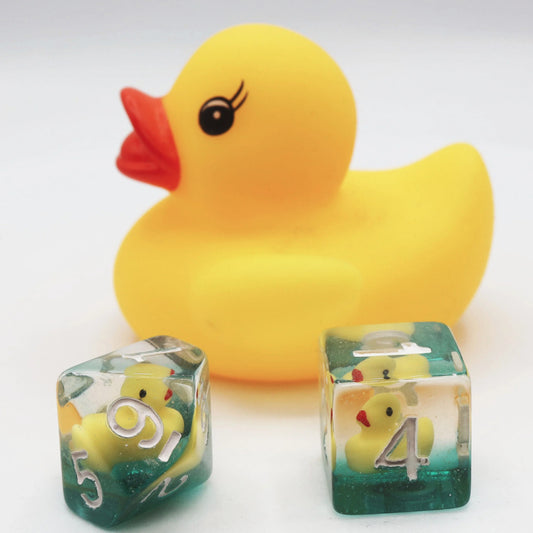 Rubber Duckie RPG Dice Set