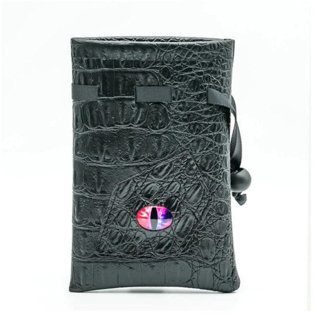 Black Leatherette Changeling Eye Dice Bag