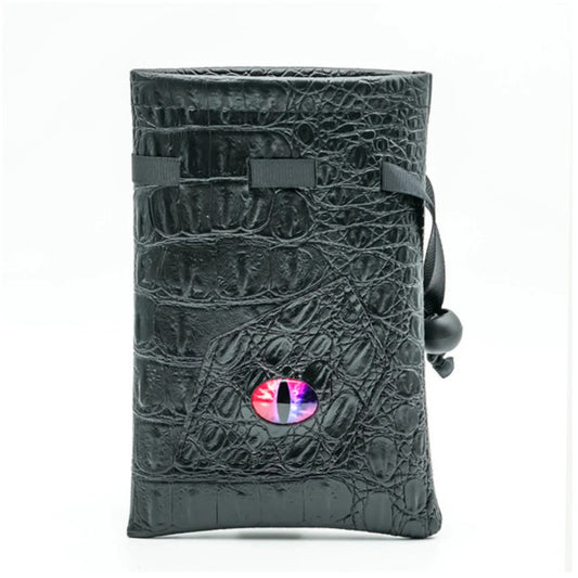 Black Leatherette Changeling Eye Dice Bag