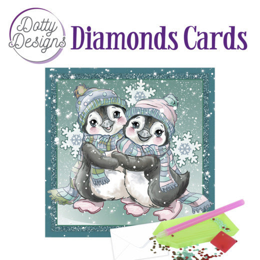 Dotty Designs Diamond Card Kit, Penguins in the Snow