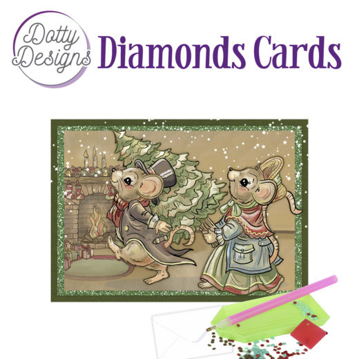 Dotty Designs Diamond Card Kit, Have a Mice Christmas
