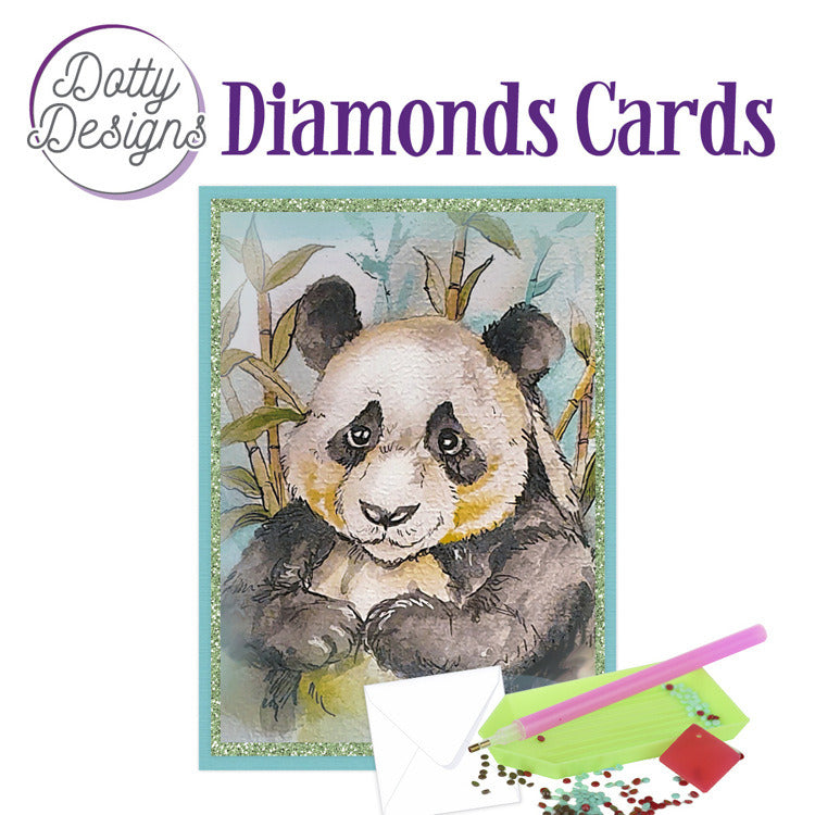 Dotty Designs Diamond Card Kit, Panda Bear