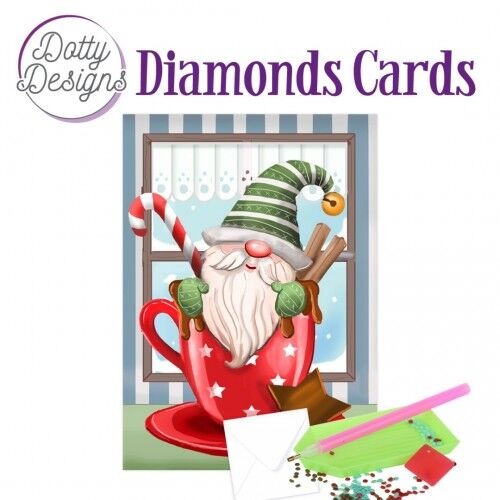Dotty Designs Diamond Card Kit, Christmas Gnome 2