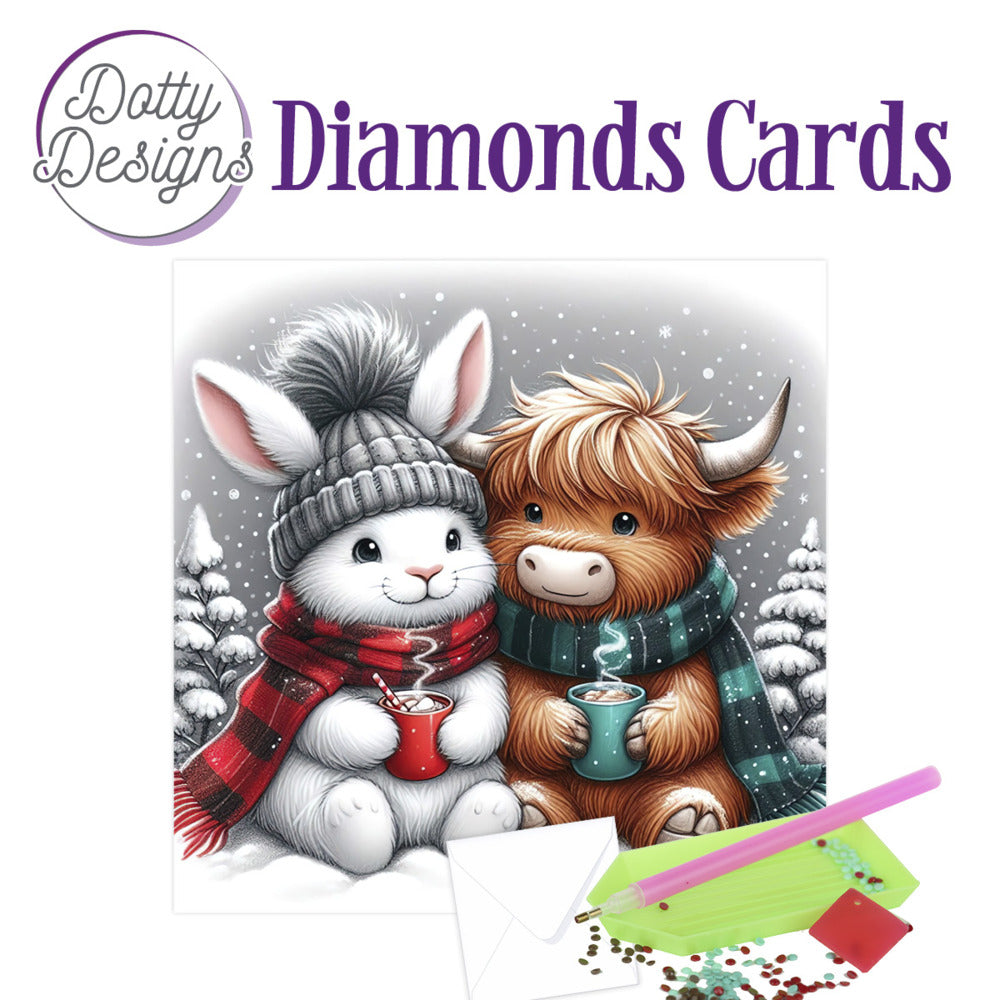 Dotty Designs Diamond Card Kit, Winter Friends