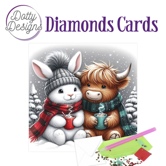 Dotty Designs Diamond Card Kit, Winter Friends
