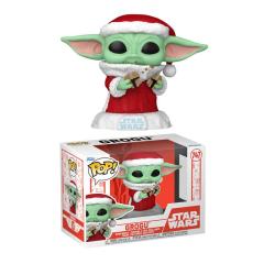 FUNKO POP -HOLIDAY MANDALORIAN GROGU W/ COOKIES