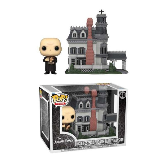 FUNKO POP TOWN ADDAMS FAMILY HOME W/ UNCLE FESTER