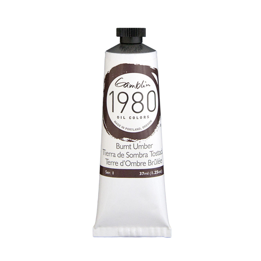 Gamblin 1980 Oil Burnt Umber 37Ml