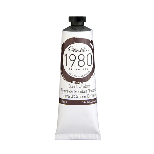 Gamblin 1980 Oil Burnt Umber 37Ml