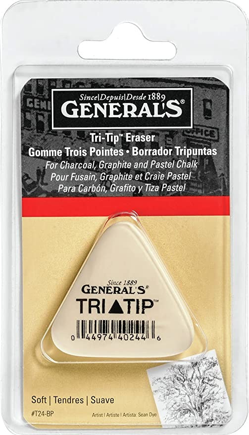 Tri-Tip Soft White Eraser