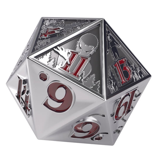 Dice: 1x D20: Stranger Things: Hellfire Club: Premium Metal D20