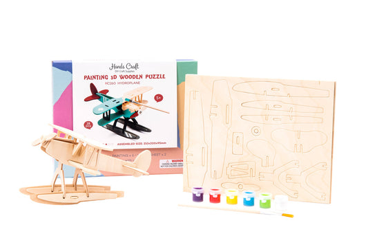 3D Wooden Puzzle Paint Kit, Hydroplane