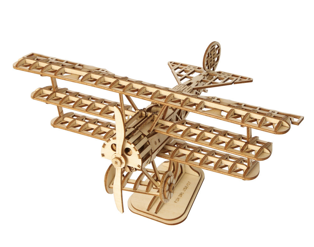 3D Modern Wooden Puzzle, Airplane