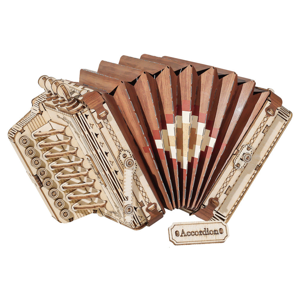 3D Modern Wooden Puzzle, Accordion