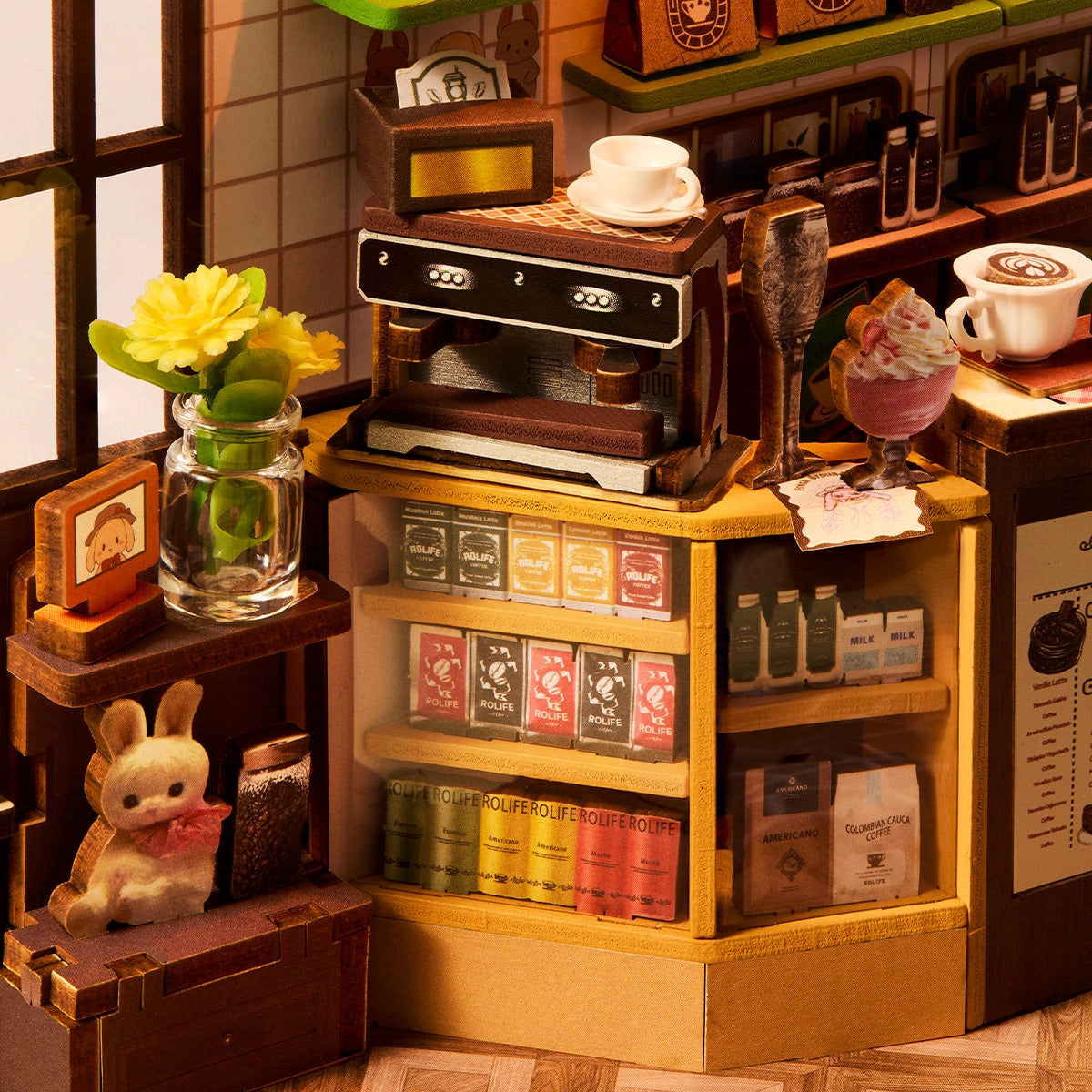 Rolife DIY Book Nook Kit - Holiday Cafe TGB15