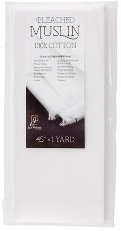 Muslin, Bleached - 45" x 1 Yards
