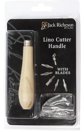 Wooden Lino Cutter Handle Set (w/ 6 Blades)