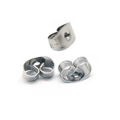 Earring Nuts - Silver 5mm