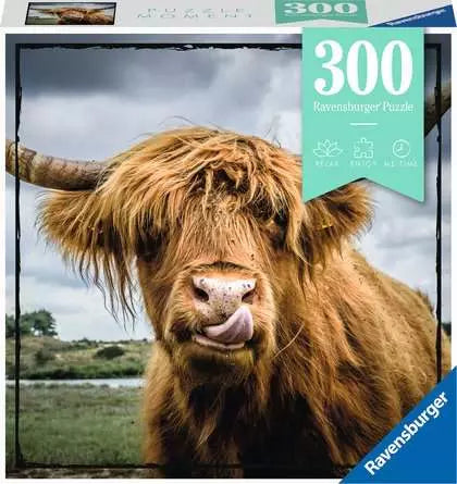 Jigsaw Puzzle Puzzle Moments: Highland Cattle - 300 Pieces
