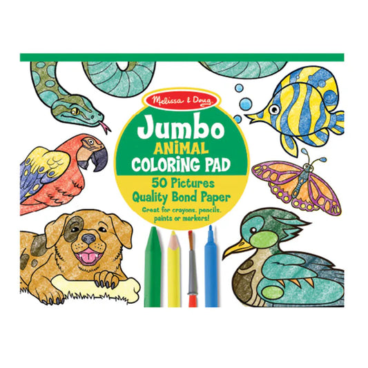 Jumbo Coloring Pad - Animals