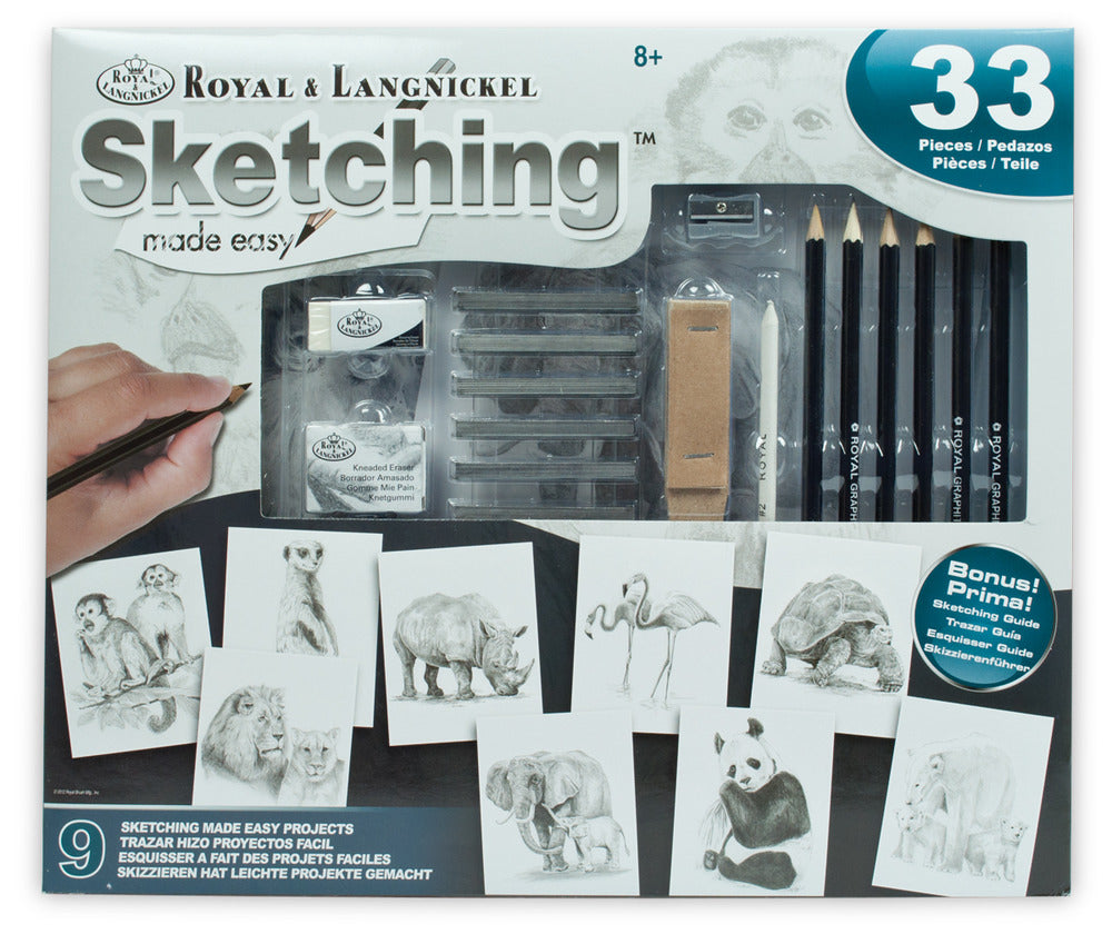 Sketching Made Easy Activity Set, 9 Projects - Animals Around the World