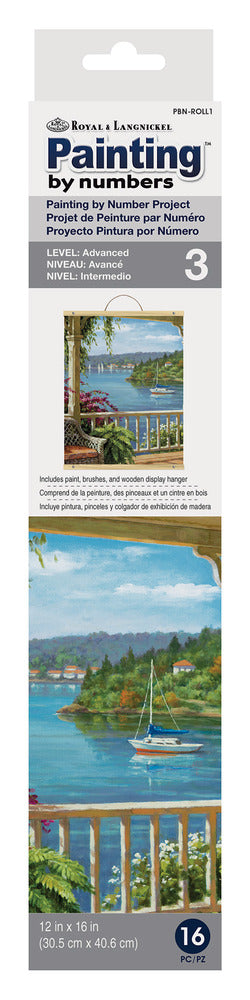 Paint by Numbers Canvas Roll, Silver Lake Veranda