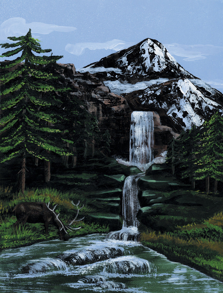 Painting By Number Artist Canvas Series, Small - Mountain Water