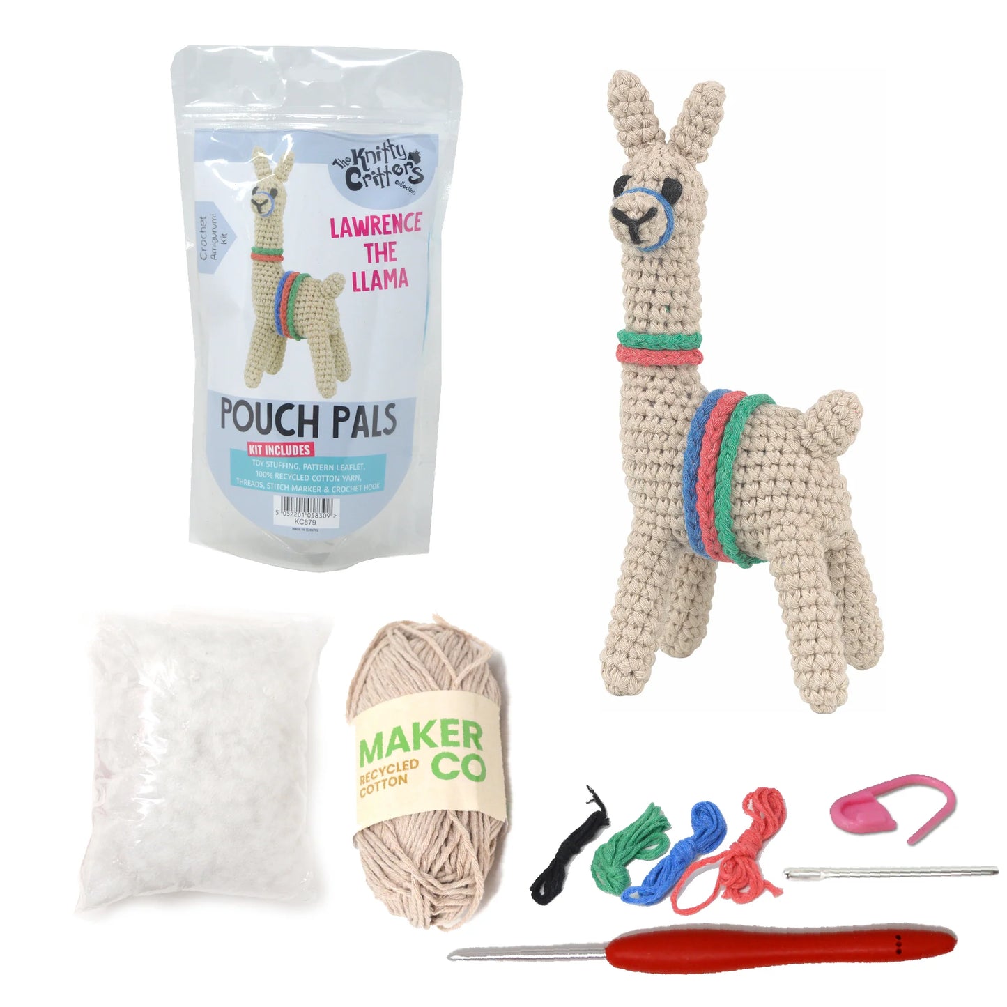 Knitty Critters - Pouch Pals II - Lawrence The Llama