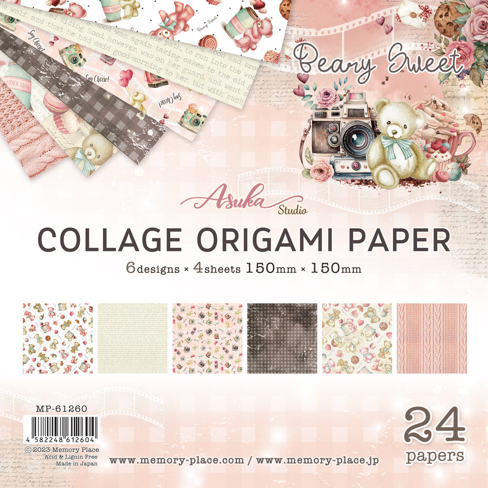 Collage Origami Paper, Beary Sweet