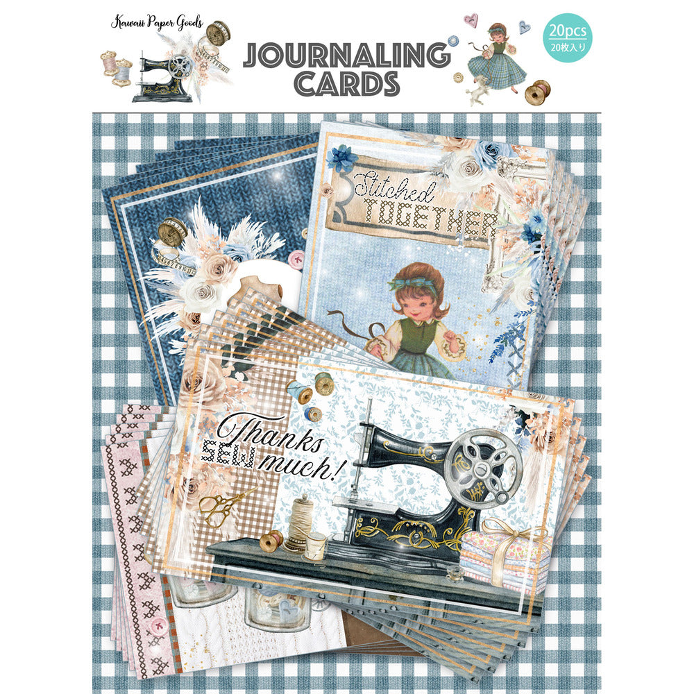 Journaling Cards, Stitched Together