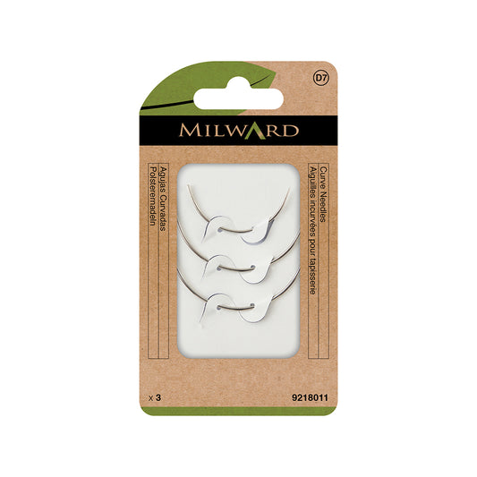 MILWARD GREEN Curved Needles/3-Pc Kit