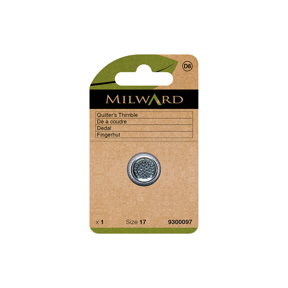 MILWARD GREEN Nickel Plated Nonslip Thimble - Large