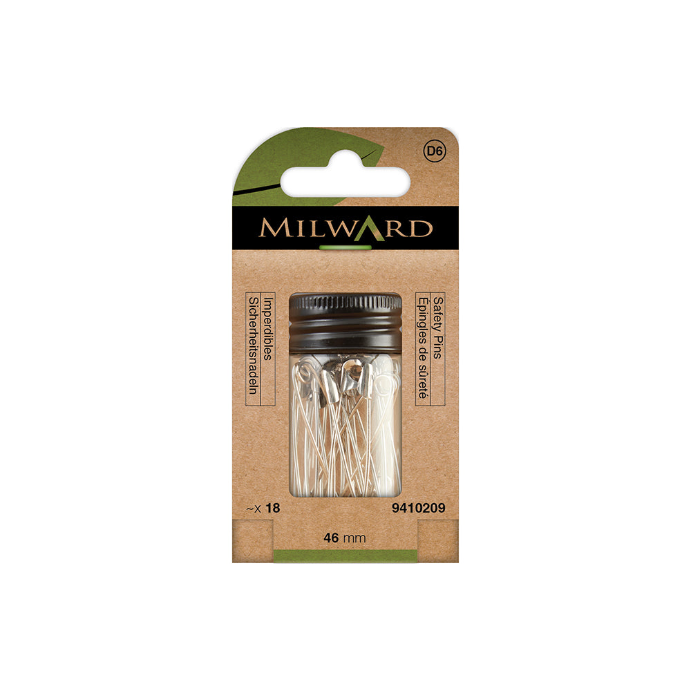 MILWARD GREEN Safety Pin/Nickle
