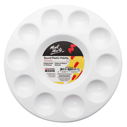 MONT MARTE Round Plastic Palette - 63⁄4″ (17cm)