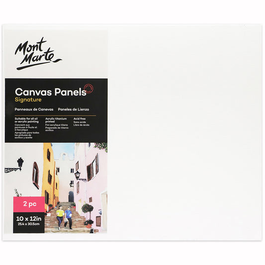 MONT MARTE Canvas Panels 10″ x 12″ (25.4 x 30.5cm) - 2pcs