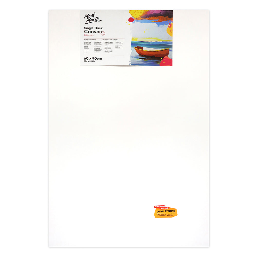 MONT MARTE Studio Canvas Single Thick with Pine Frame 23 1/2″ x 35 1/2″ (60 x 90cm)
