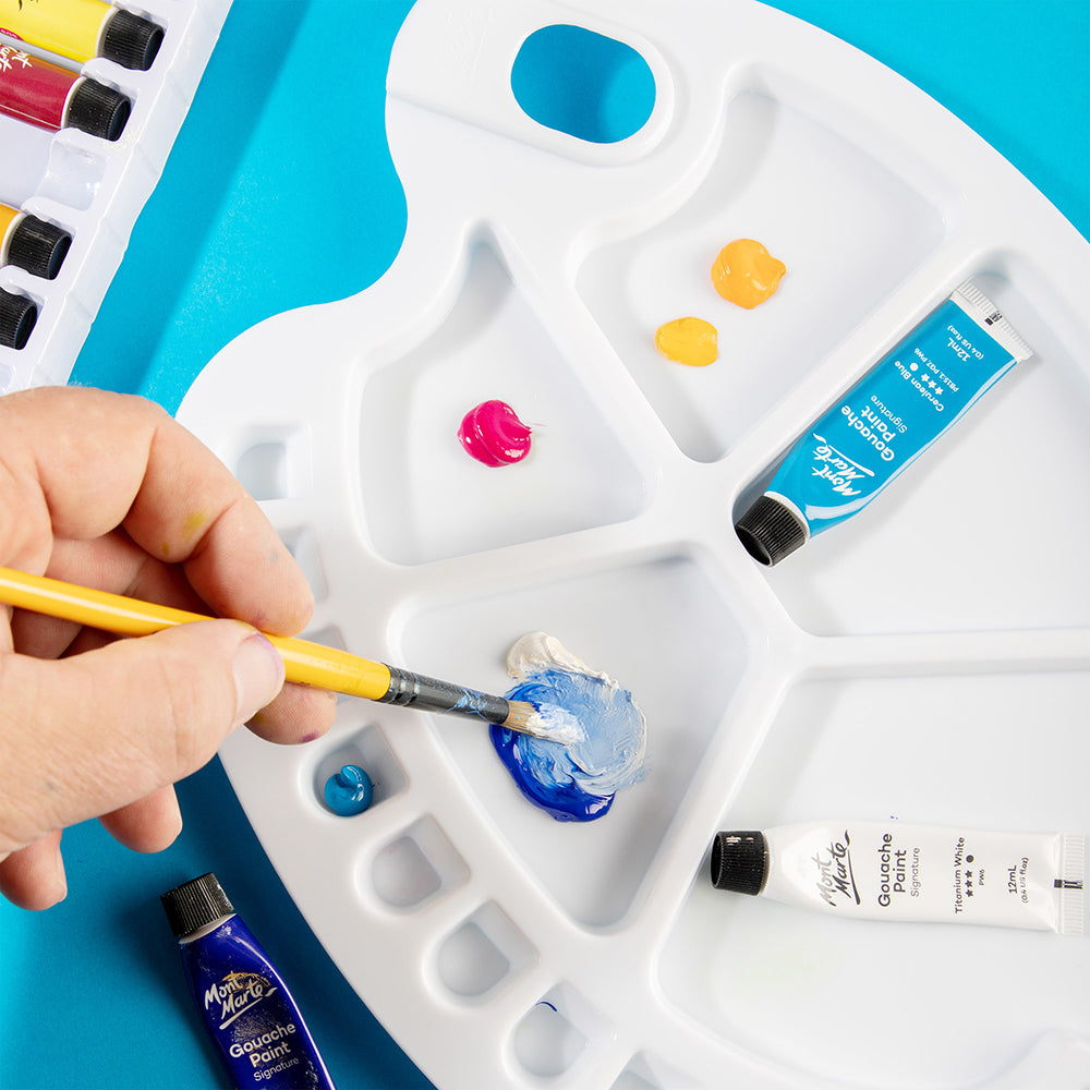 MONT MARTE Oval Plastic Palette - 34 x 25cm (13.3 x 9.8in)