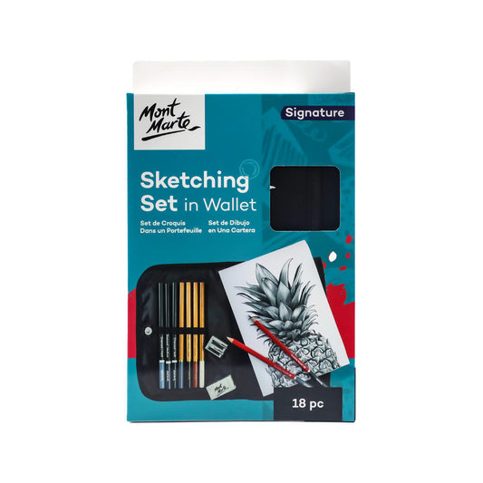 MONT MARTE Sketching Set in Soft Case - 18 pcs