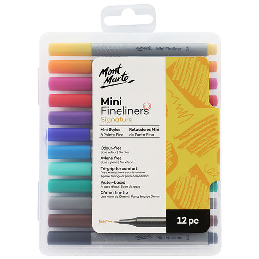 MONT MARTE Mini Fineliners - 12pcs
