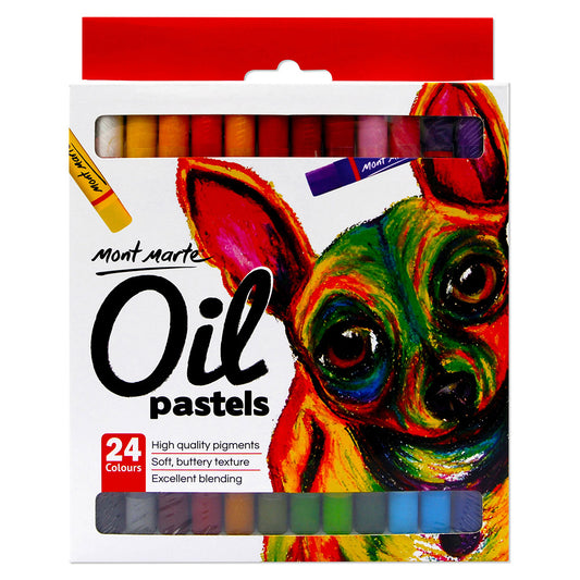 MONT MARTE Oil Pastels - 24pcs