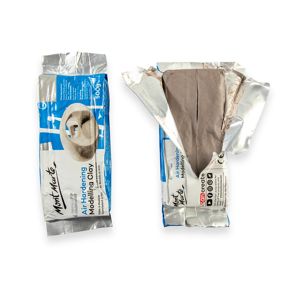 MONT MARTE Air Hardening Modelling Clay - 500g (1.1lb) - Grey
