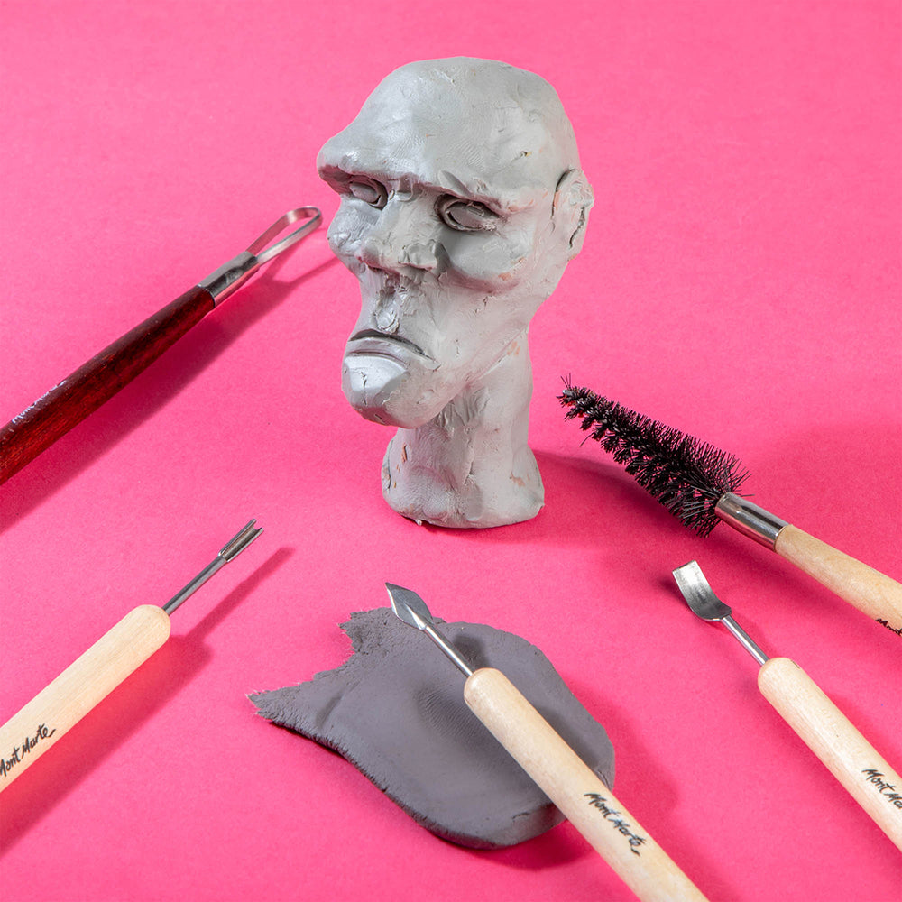 MONT MARTE Air Hardening Modelling Clay - 500g (1.1lb) - Grey